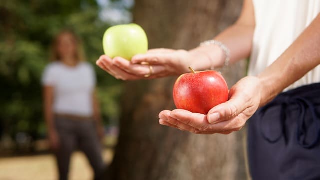 Betriebliche Gesundheitsförderung, Gesundheitsmanagement, Zwei Äpfel